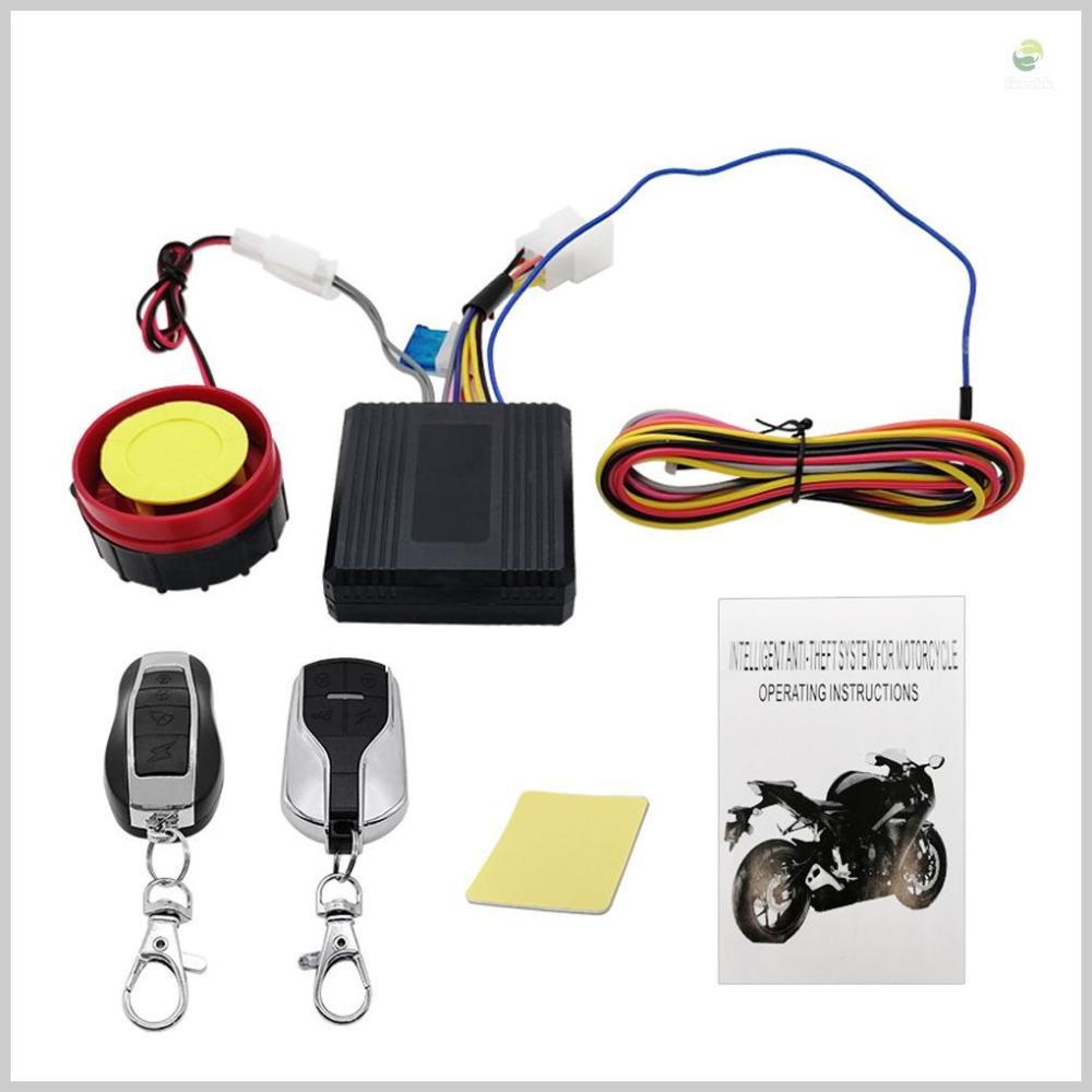Motorcycle AntiTheft Alarms System Wireless Remote Engine Starter Stop with Remote Controller