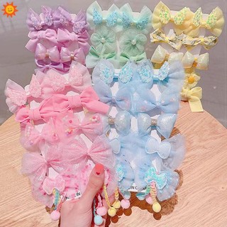 Set 10 kẹp tóc nơ xinh xắn cho bé gái jp7