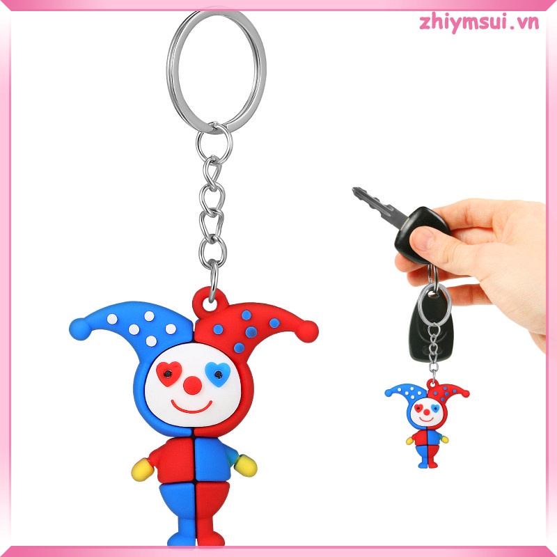 Móc Khóa Hình Búp Bê Chú Hề Vui Nhộn