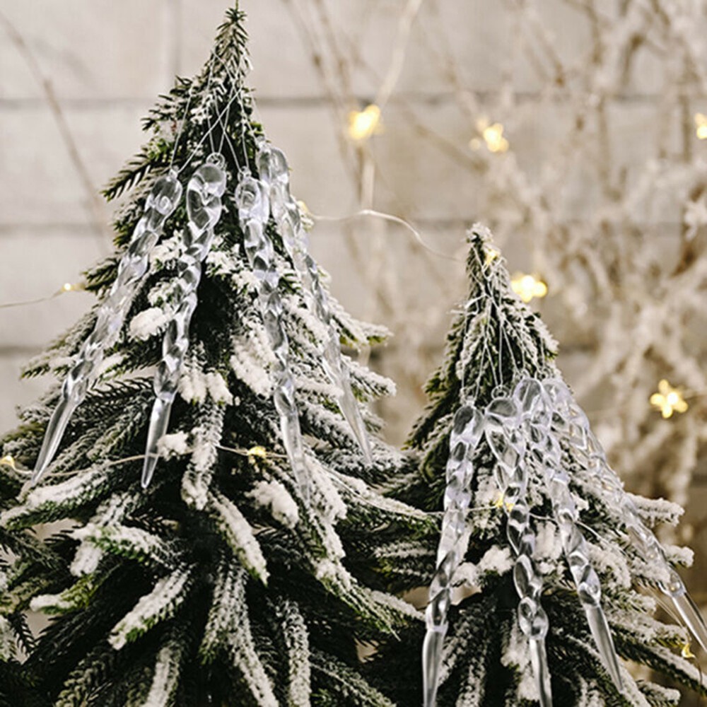 Bộ 24 Món Đồ Trang Trí Cây Thông Noel Bằng Thủy Tinh 13 * 1cm