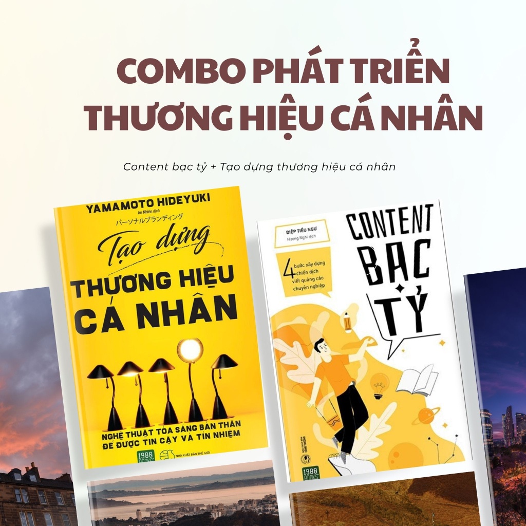 Sách - Combo 2 Cuốn Content Bạc Tỷ + Tạo Dựng Thương Hiệu Cá Nhân