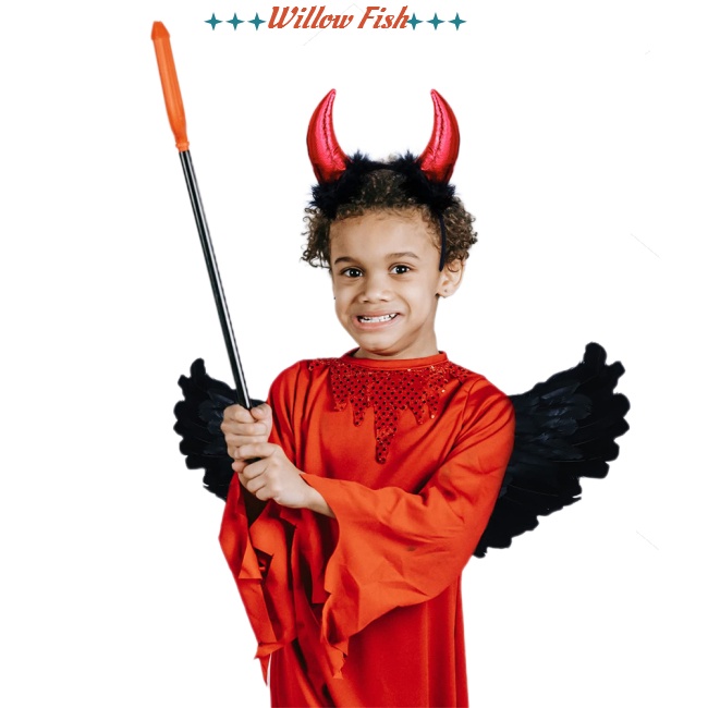 Bộ Cánh Thiên Thần Ác Quỷ Màu Đen Hóa Trang halloween Cho Bé