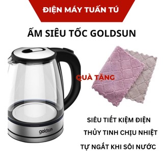 Ấm bình đun siêu tốc thủy tinh cao cấp