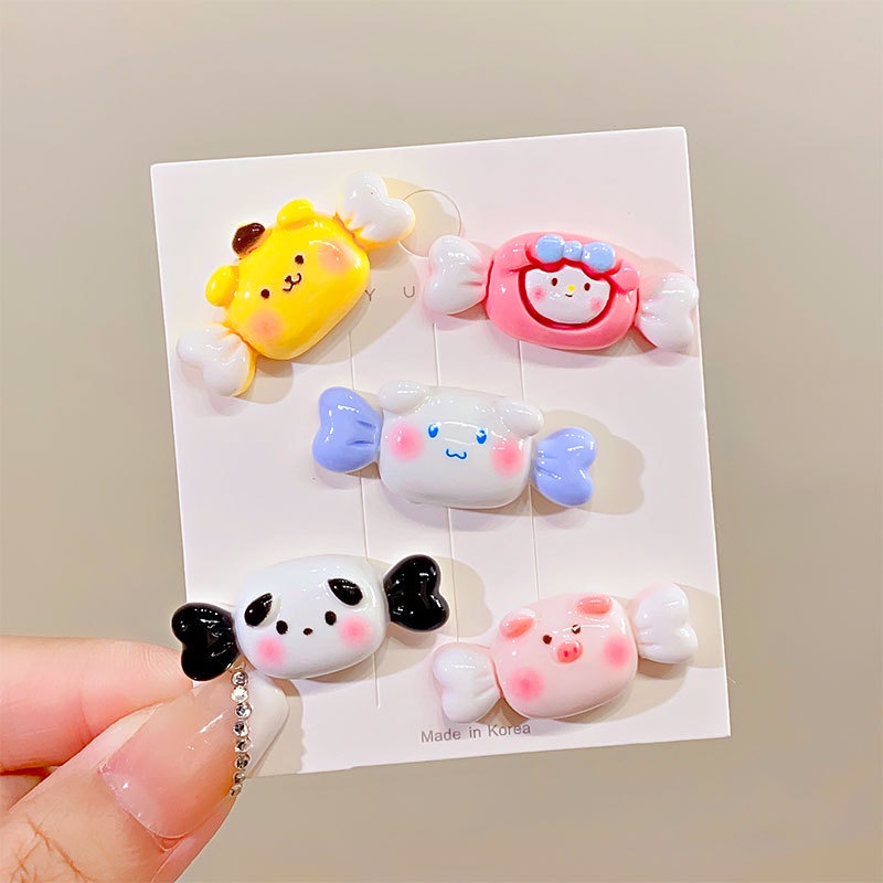 Kẹp tóc mái nhỏ hình xiên thú ngộ nghĩnh đáng yêu K47