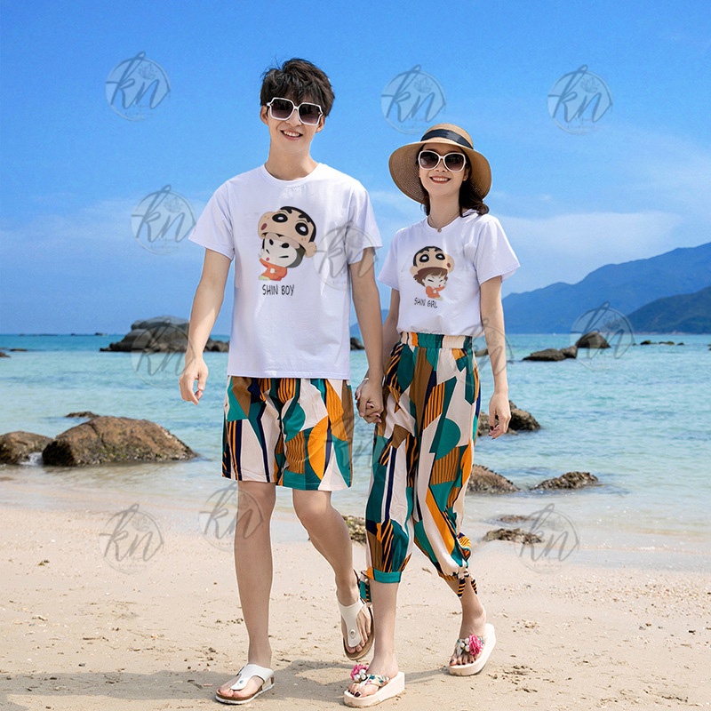 Áo Thun Cặp Tình Nhân, Đồ Đôi Nam Nữ Đi Biển Đẹp In Sin Boy Và Sin Girl - KTQN TSHIRT AND UNIFORM