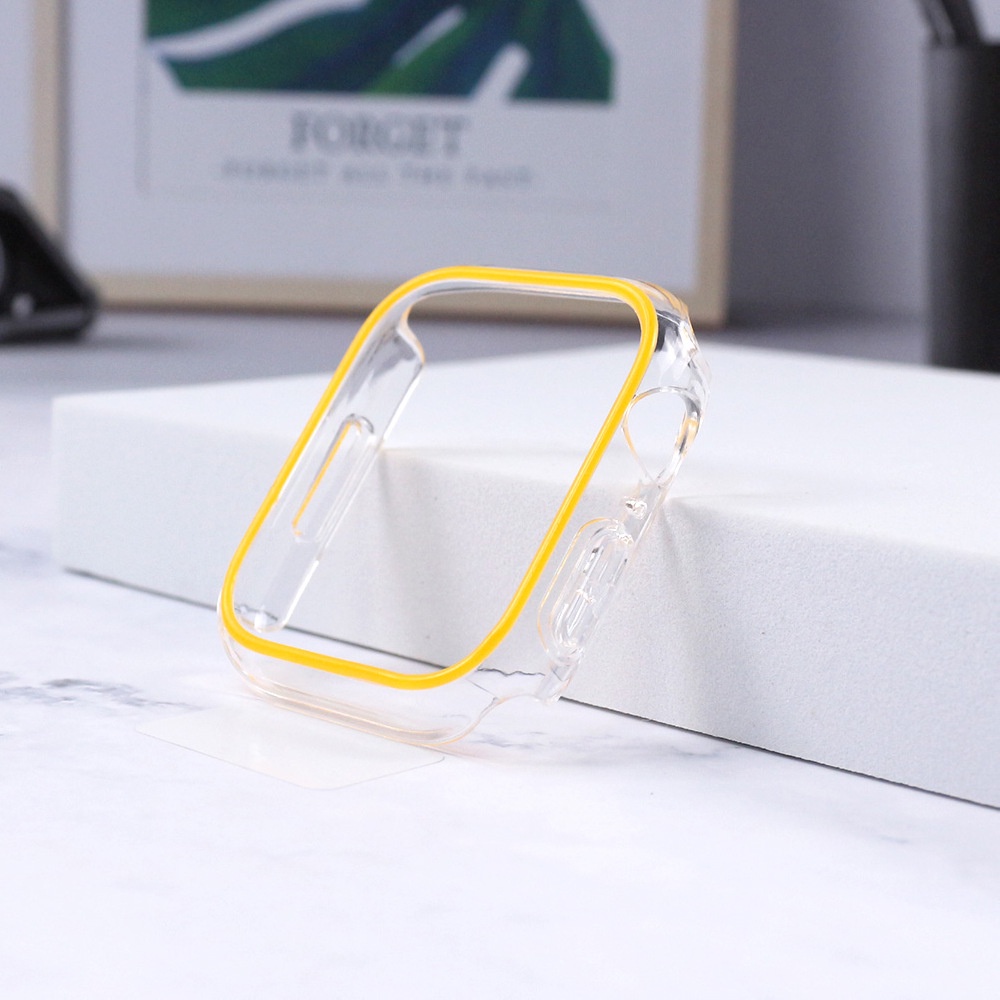 Khung Trong Suốt Màu Dạ Quang Cho Đồng Hồ Thông Minh apple watch ultra 2 49mm series 9 45mm 41mm 44mm 40mm iwatch serie 8 7 6 se 5 4