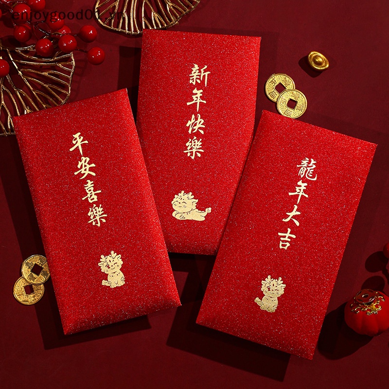 6 Bao Lì Xì Đỏ Rồng Năm 2024 Đóng Gói Quà Lễ Hội Đám Cưới Mùa Xuân May Mắn Cho Trẻ Em