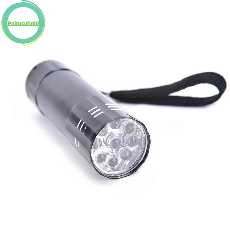 Parucutin Đèn Pin mini uv 9 Bóng led Siêu Sáng Tiện Dụng vn