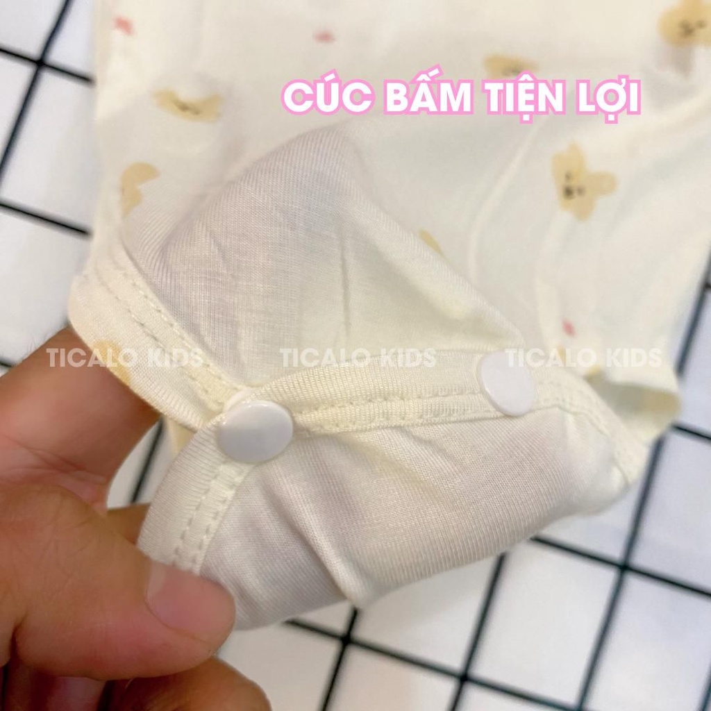 Quần áo body chip cho bé sơ sinh, chất liệu petit mềm mại, co giãn, thoáng mát