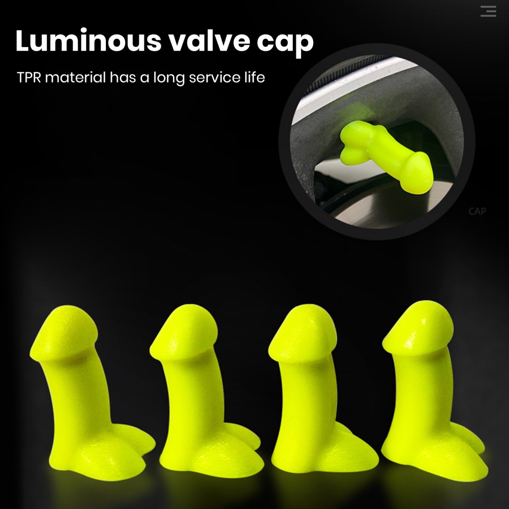 Mũ Van Chống Lốp Xe Phát Sáng Vui Nhộn Và Phát Sáng Trong Bóng Tối Cho Xe Đạp