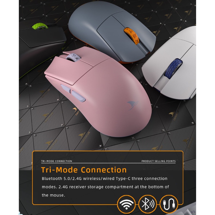 Darmoshark M3S Pro Wireless Lightweight PAW3395 Esports Mouse