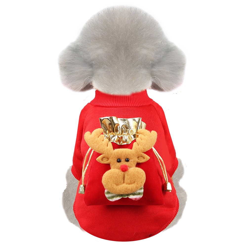 Áo sweater Lông Cừu Giữ Ấm Có Túi May Mắn Cho Thú Cưng Mùa Thu Đông