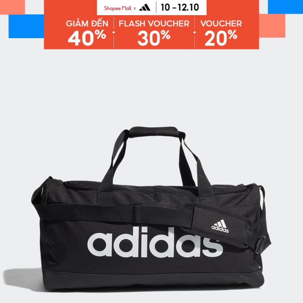 adidas Phong cách sống Túi Duffel Logo Essentials Cỡ Vừa Unisex Đen GN2038