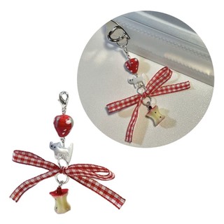 Seas Cake Muỗng Charm Dây Đeo Điện Thoại Y2K Điện Thoại Charm Móc Khóa Pha Lê Hạt Móc Khóa