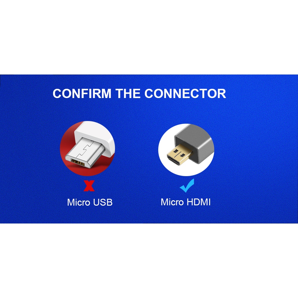 Cáp Chuyển Đổi 1m 1.5m 2m 3m v1.4 hdmi Sang micro hdmi 1080p 1440p Cho hdtv ps3 xbox 3d