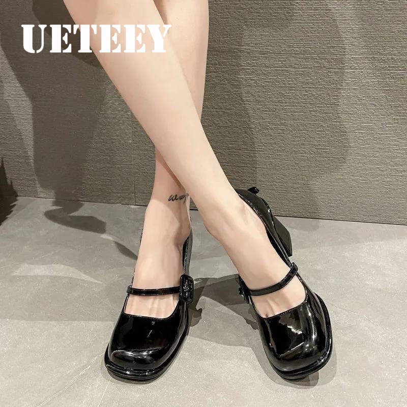 UETEEY dép đế cao giày búp bê dép sandal nữ giày  nữ  Phối màu tinh tế Chống thấm nước Tinh tế Đáng yêu FLF23000IH 41Z231008