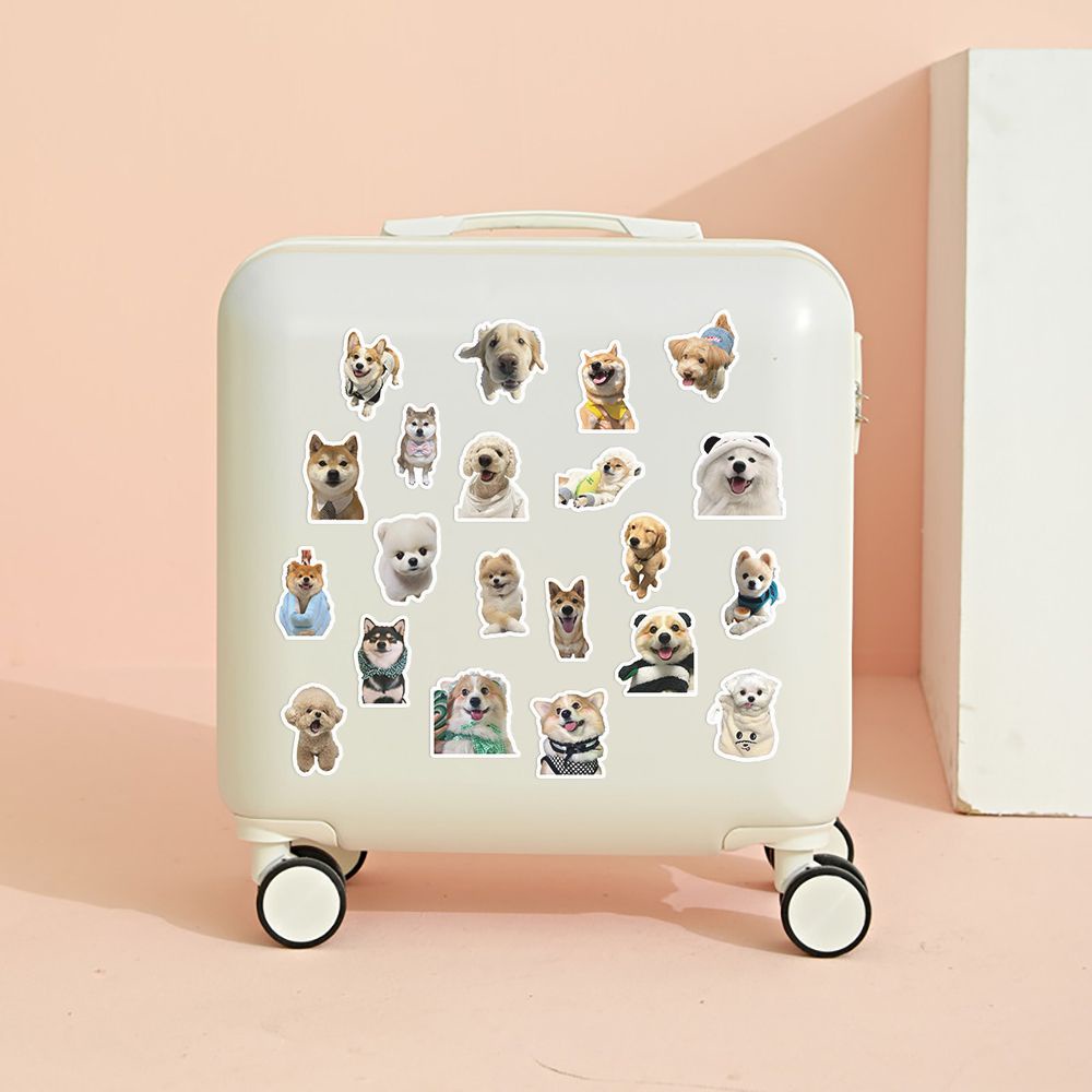 Bộ 100 Miếng Dán Hình Cún Con Dễ Thương Dùng Trang Trí Điện Thoại / Vali / Máy Tính / Ván Trượt diy