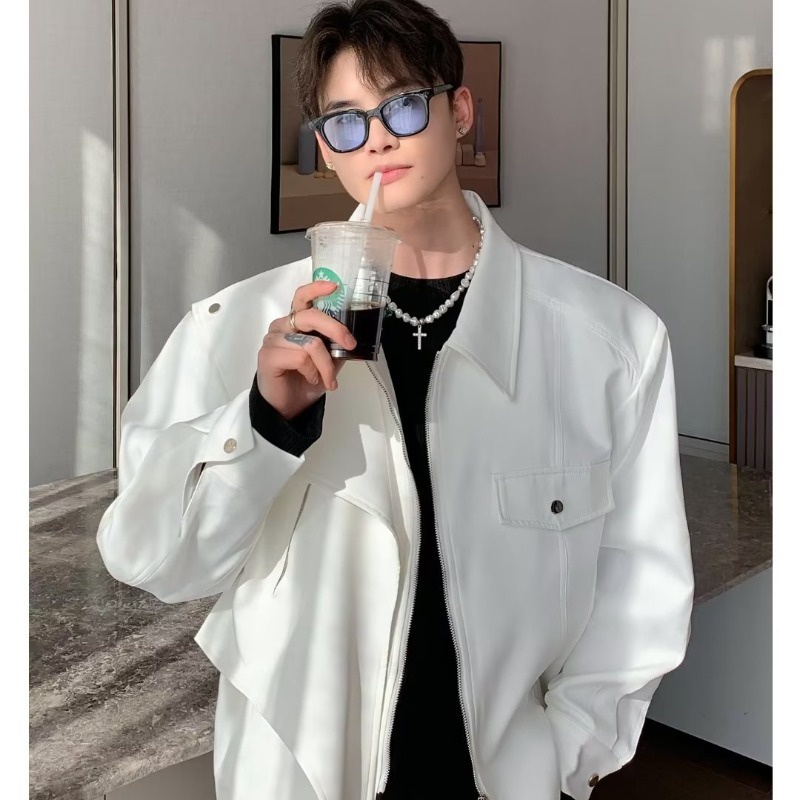 Áo Khoác Khóa Kéo Nhẹ Nhàng Phong Cách Hàn Quốc Hợp Thời Trang Cho Nam