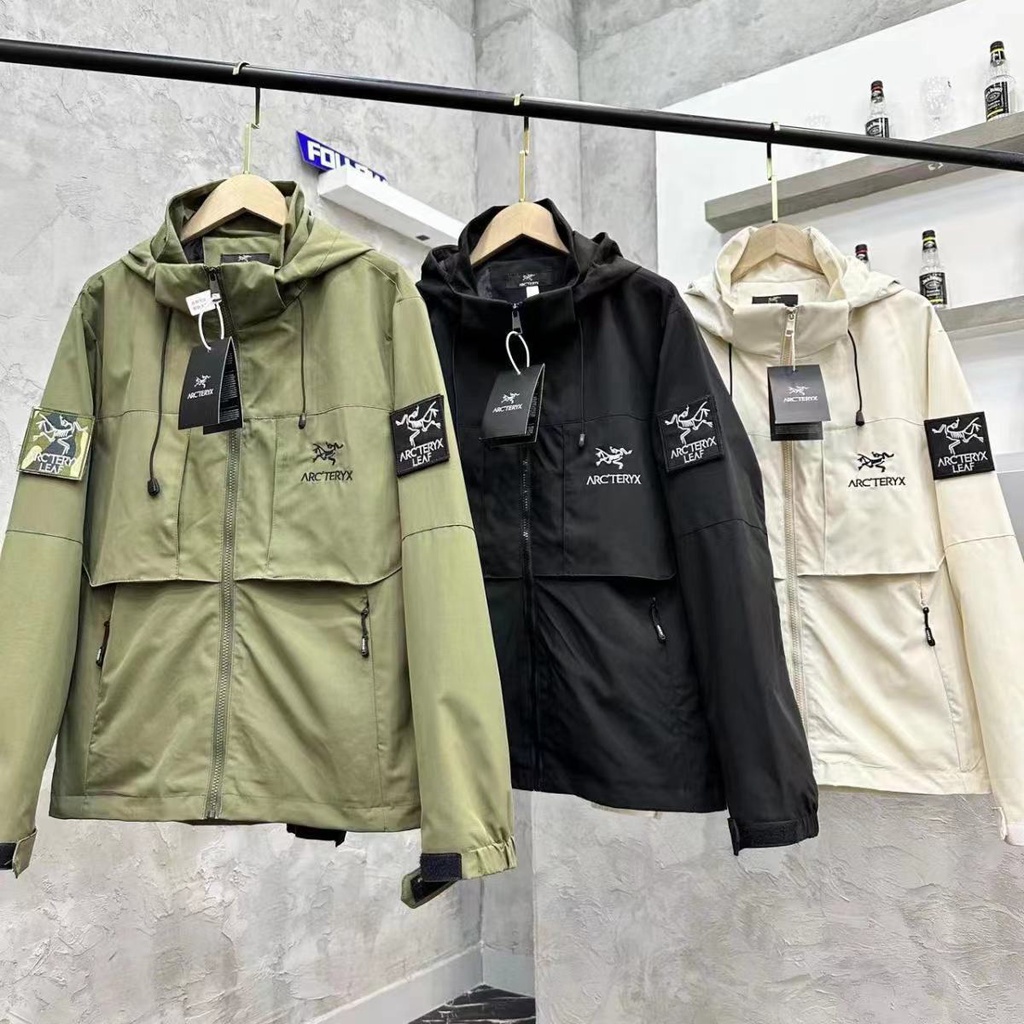 LMTC ARC'TERYX 23 Autumn Classic Hot outdoor sports mountaineering windproof waterproof hooded jacket New embroidery for men and women
