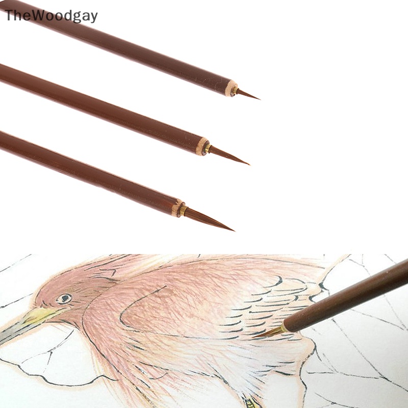 Thewoodgay Cọ Sơn Dầu Thư Pháp Trung Quốc Vẽ Tranh Sơn Dầu Đầu Cọ wolves