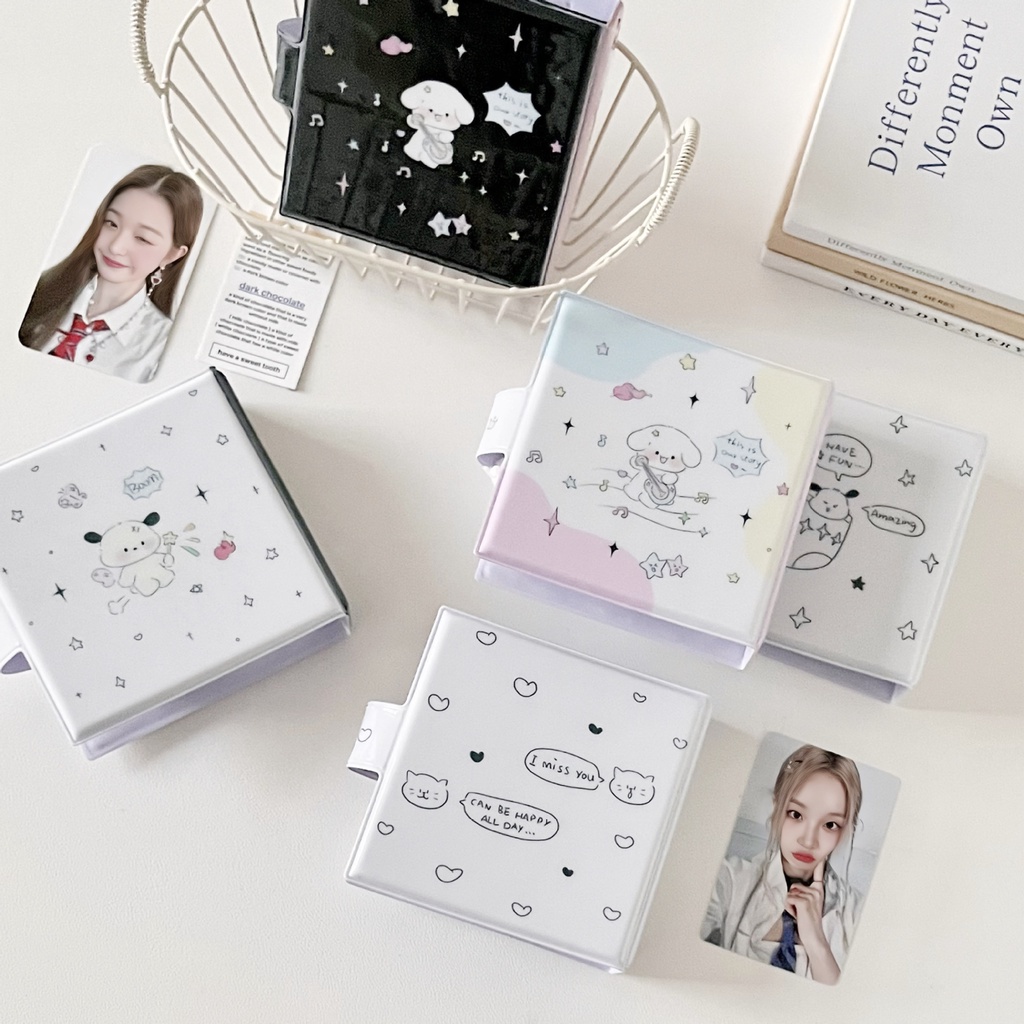 Album Đựng Thẻ idol Ba Lỗ Họa Tiết Chó Mèo Dễ Thương