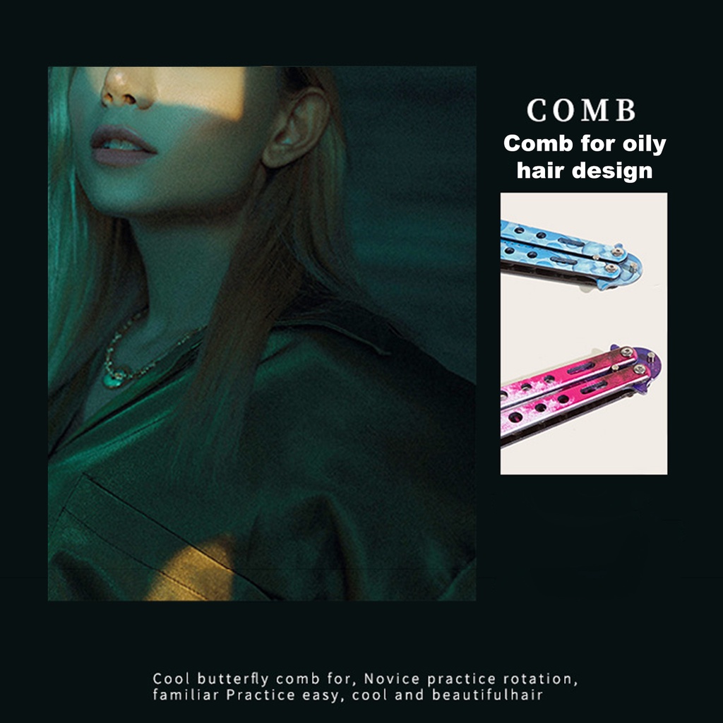 Lược Gấp Chải Tóc Hình Bướm Nhiều Màu Sắc Chuyên Nghiệp Cho salon