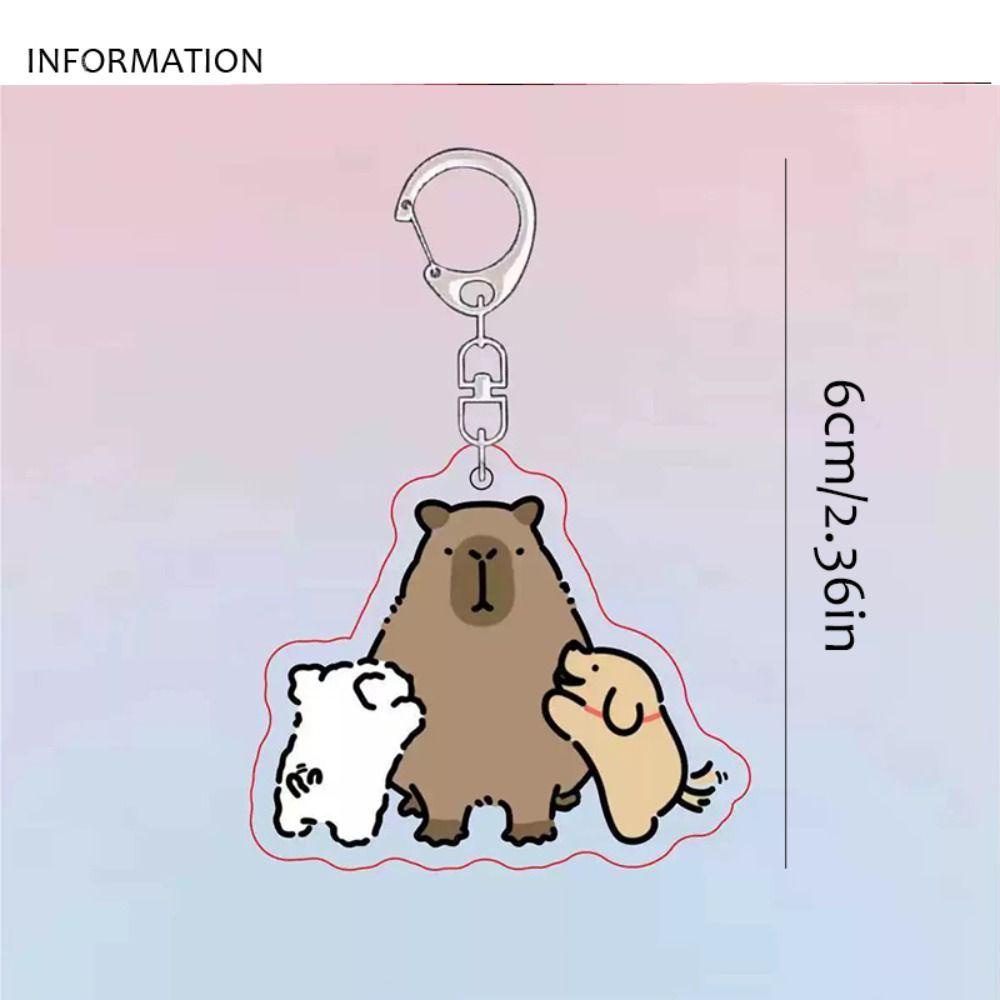 Móc Khóa Treo Túi Xách capibara capybara capybara capybara Vans 1 Bằng acrylic Họa Tiết Hoạt Hình Dễ Thương Sáng Tạo