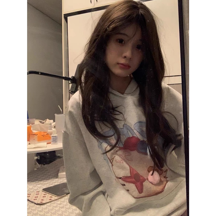 Áo hoodie In Hình Hello Kitty Phong Cách retro