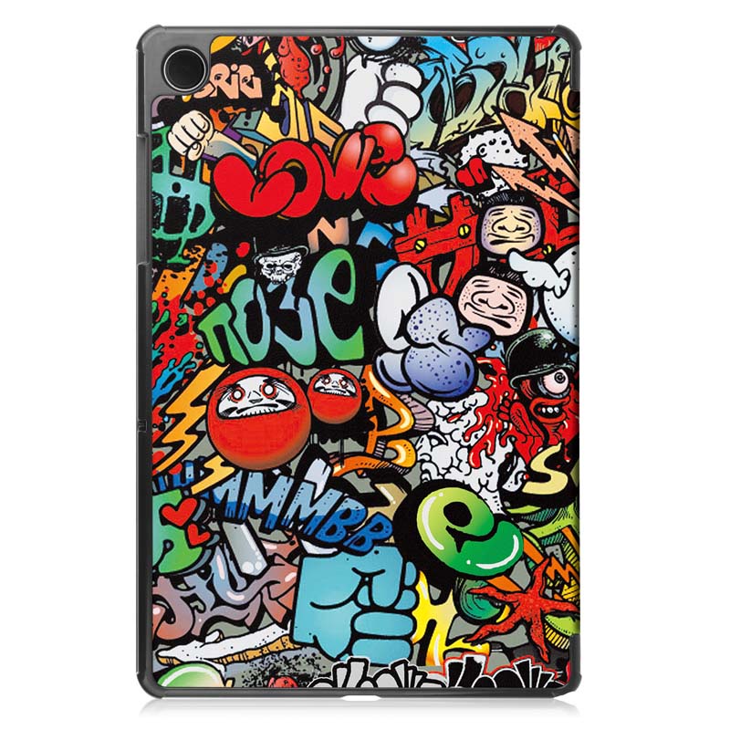 Dễ Thương Bao Da pu Máy Tính Bảng Nắp Lật Chống Rơi Cho Samsung Galaxy Tab A9+ SM-X216 X210 X218 case galaxytaba9+ a9plus 11 inch cover Giá Đỡ
