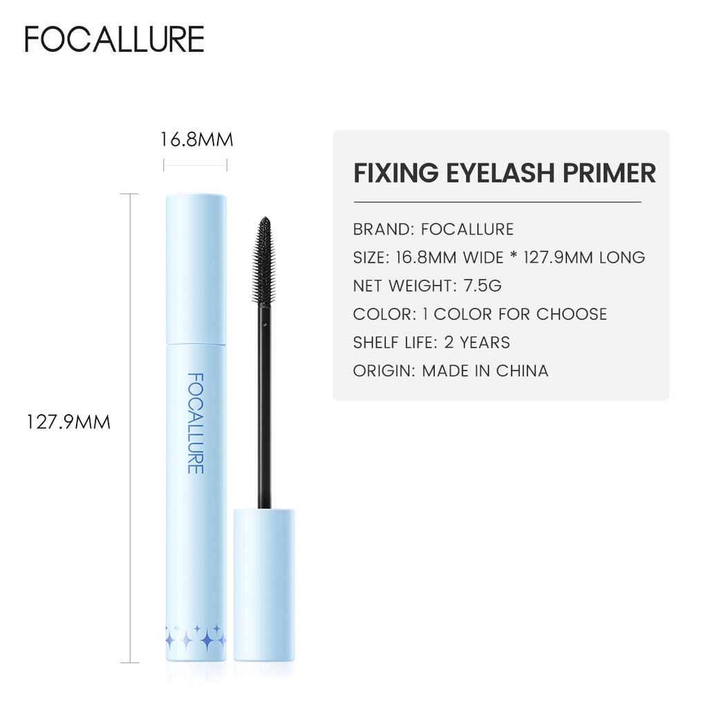 Focallure Kem Lót Lông Mi Chống Nước Lâu Trôi 24h 360°Mascara fibrous Làm Cong Mi Tự Nhiên