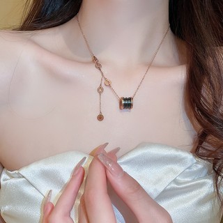 Vòng cổ Thép Titan Nhẹ In Chữ Nhỏ Thời Trang Cá Tính Không Gây Dị Ứng Cho Nữ