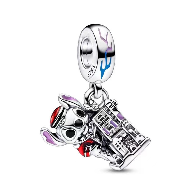 Donald duck Mặt Dây Chuyền Mạ Bạc s925 Hình Vịt donald / Chim Cánh Cụt Dễ Thương