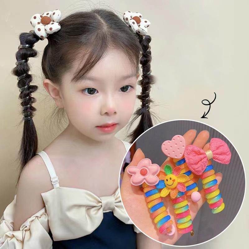 Dây Cột Tóc Co Giãn Cao Hình Ngôi Sao / Bông Hoa Phong Cách Hàn Quốc CHLINS