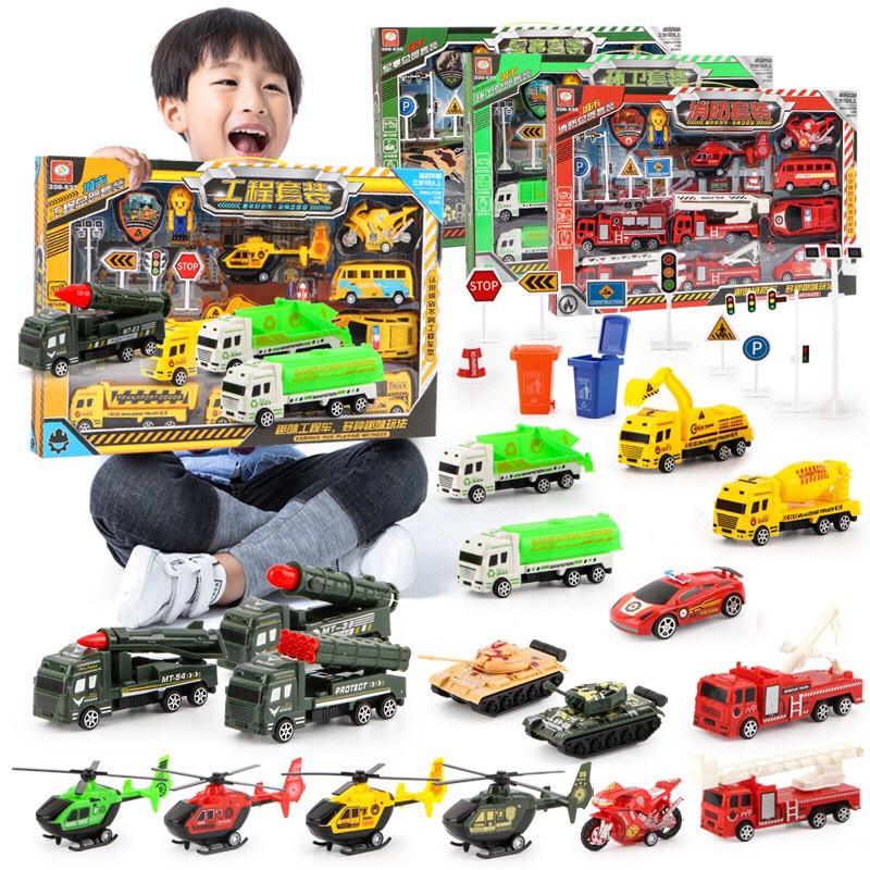 Đồ chơi ô tô xe tải,xe công trình xây dựng  trẻ em,máy xúc,máy cẩu,xe trộn, xe cứu hỏa, xe cảnh sát, máy bay