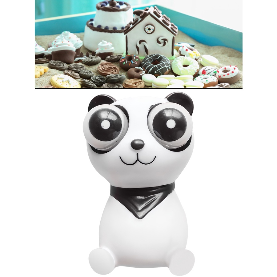 Staring Panda Super Fun Stress Relief Toys Squeeze Toy for Kids Squishy Doll
