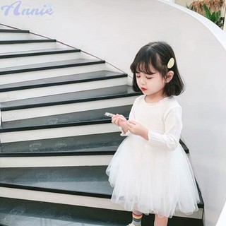 Annie đầm công chúa phối lưới thiết kế xinh xắn thời trang cho trẻ em gái