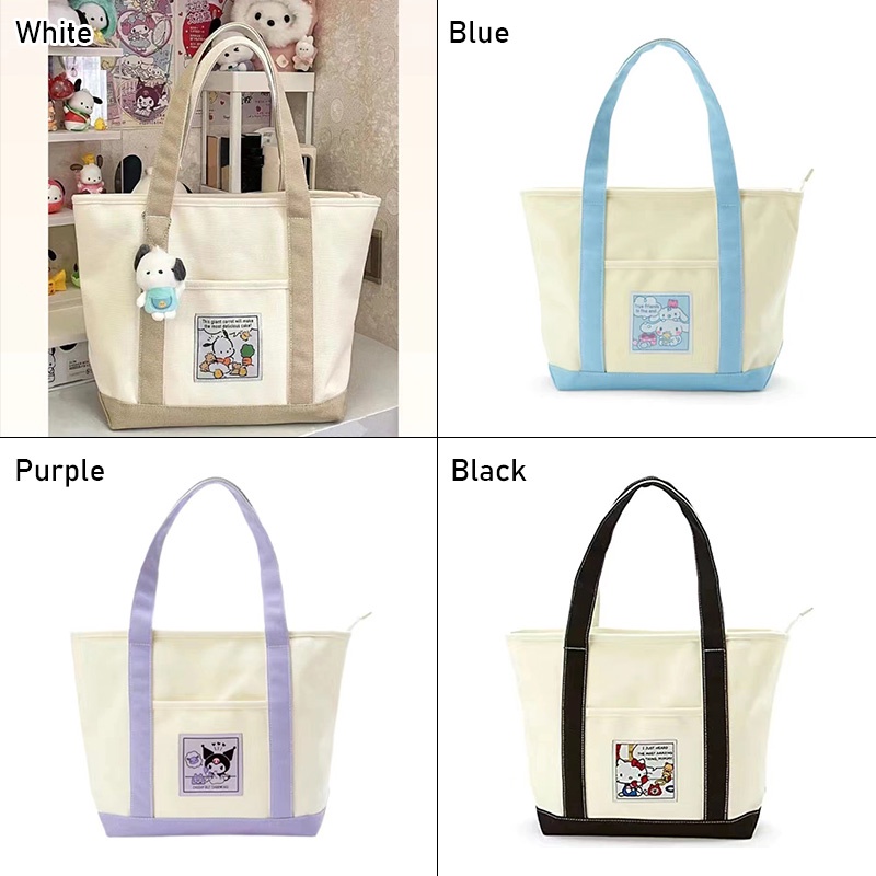 Shi chen sanrio pacha Túi Đeo Chéo Vai Bằng Vải canvas Hình Chú Chó Dễ Thương Và Nhỏ Gọn Đơn Giản Dành Cho Bạn Nữ