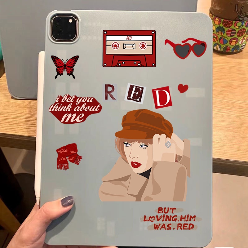 Bộ 8 Miếng Dán Trang Trí Hình Ca Sĩ taylor swift