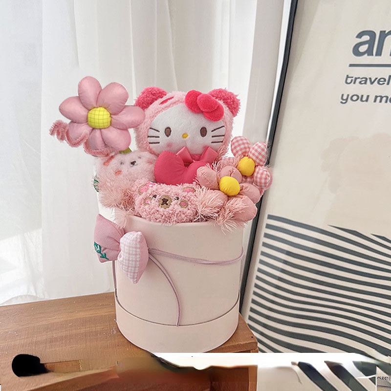 Dễ Thương Bó Hoa sanrio Nhồi Bông Xinh Xắn Đáng Yêu