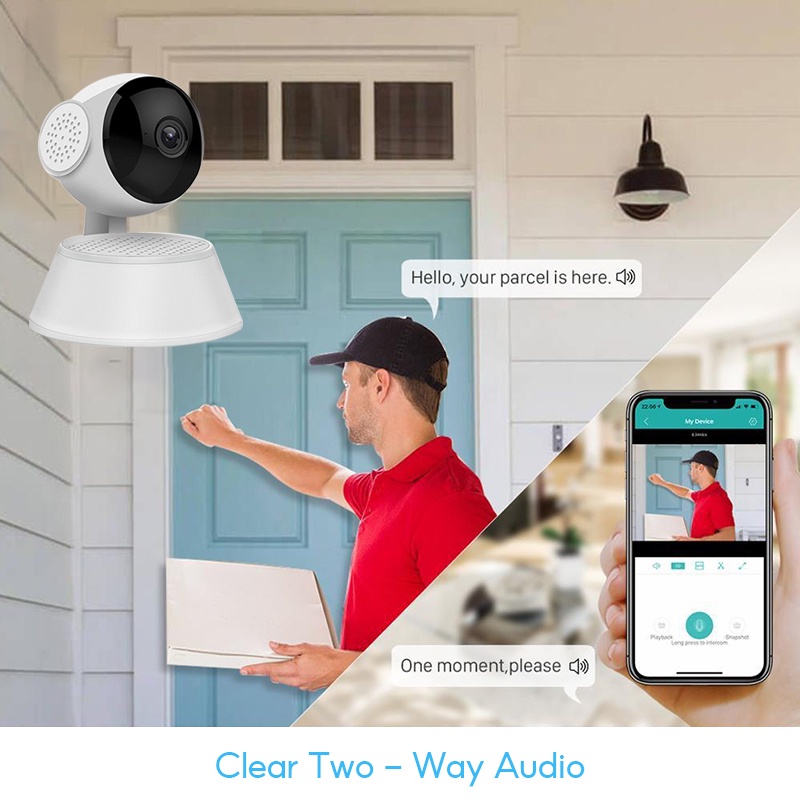 Camera quan sát Q6 1080P Camera IP bảo mật thông minh 360 độ HD WiFi không dây Tầm nhìn ban đêm Camera quan s