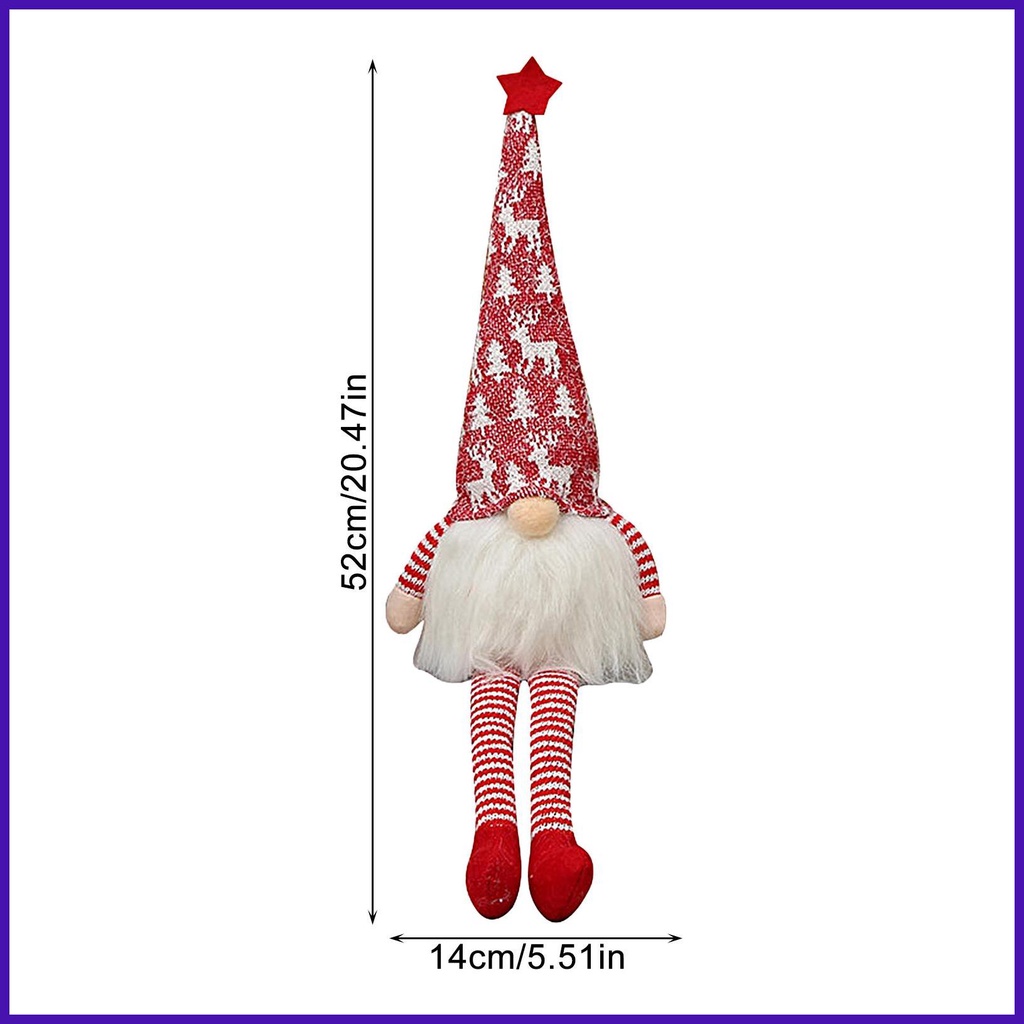 Búp Bê gnome Nhồi Bông Trang Trí Giáng Sinh Phát Sáng Dễ Thương