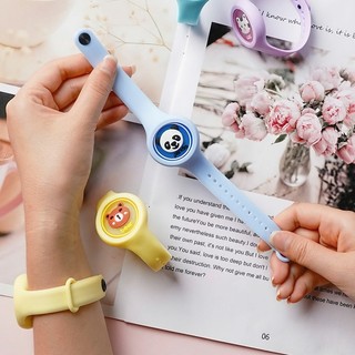 Vòng đeo tay đuổi muỗi đèn flash hoạt hình trẻ em, vòng đeo tay đuổi muỗi tinh dầu thực vật phát sáng-lperm
