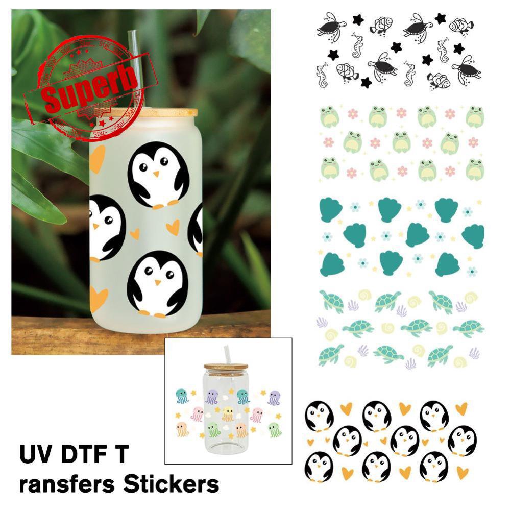 Mới sticker Dán Cốc Hình Động Vật Hoạt Hình Đáng Yêu z7w3