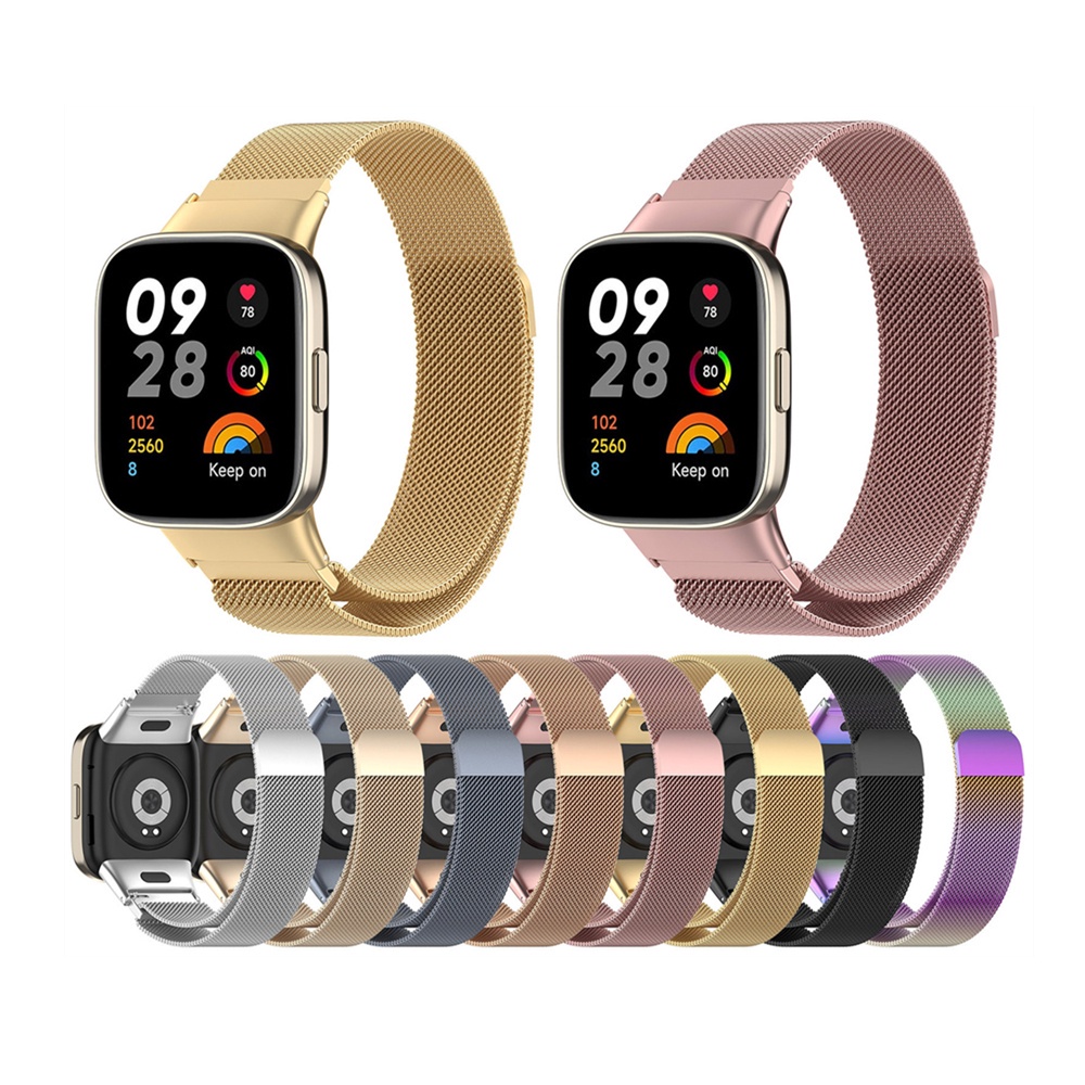 Dây Đeo Inox Khóa Nam Châm Cho Đồng Hồ Thông Minh Redmi Watch 3 / Mi Watch Lite 3