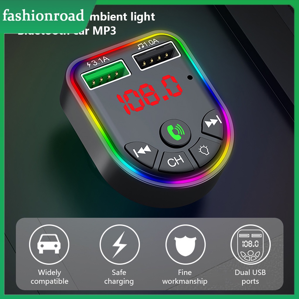 Máy Nghe Nhạc mp3 Không Dây 12v-24v Màn Hình led Hiển Thị Rảnh Tay Kèm Sạc usb Chuyên Dụng Cho Xe Hơi