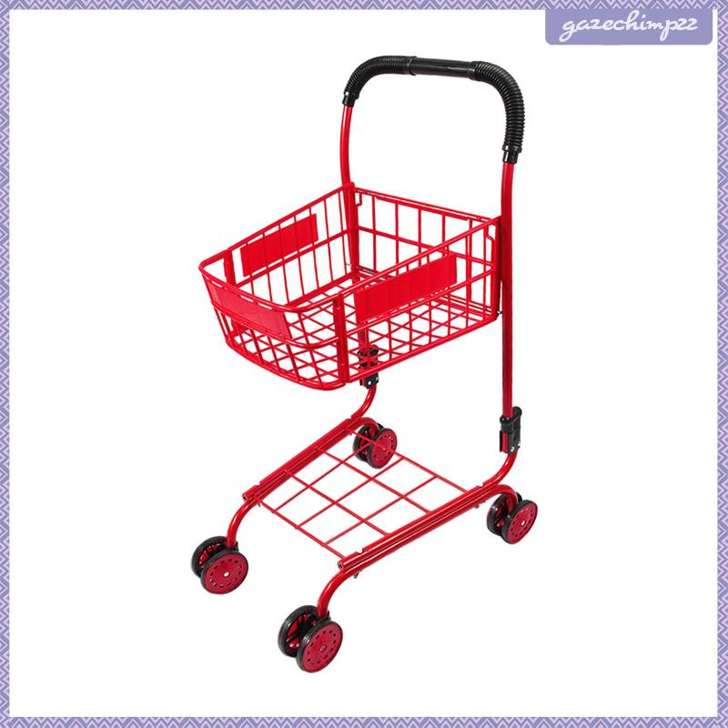 Xe Đẩy Mua Sắm mini Bằng Thiếc Tiện Dụng Trang Trí Cho Bé