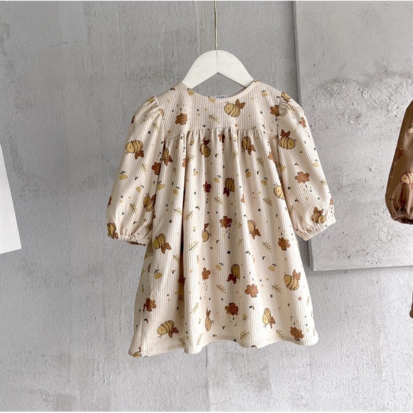 VÁY DÀI TAY NHUNG KẺ TĂM OP2238