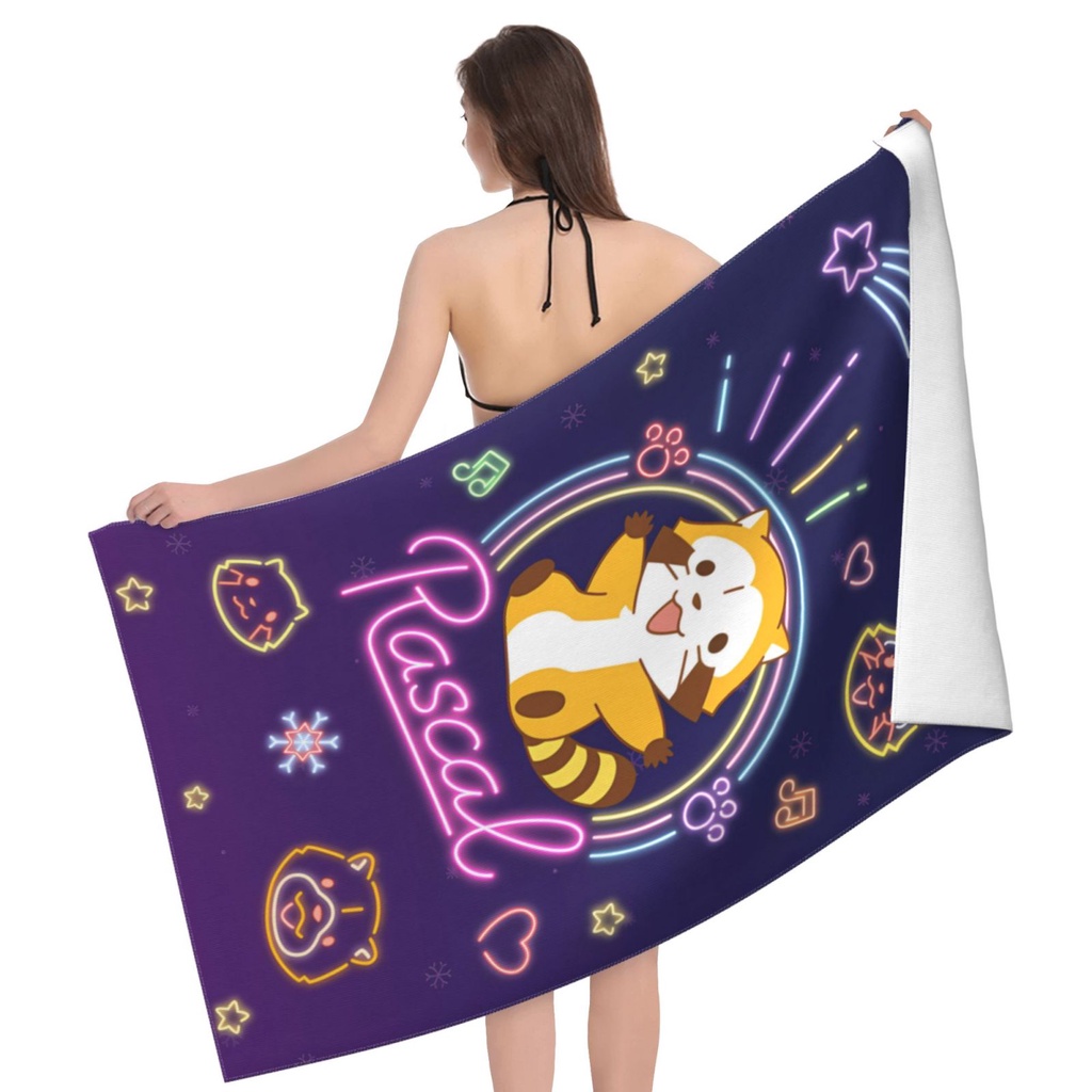 Puchi Khăn Tắm Đi Biển Sợi Siêu Nhỏ Siêu Lớn Khô Nhanh