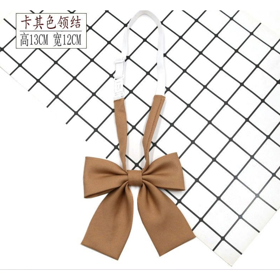 Cà Vạt Nơ Màu Đen / Xám / Nâu Kiểu Nhật Bản Thời Trang Cho Nam Và Nữ