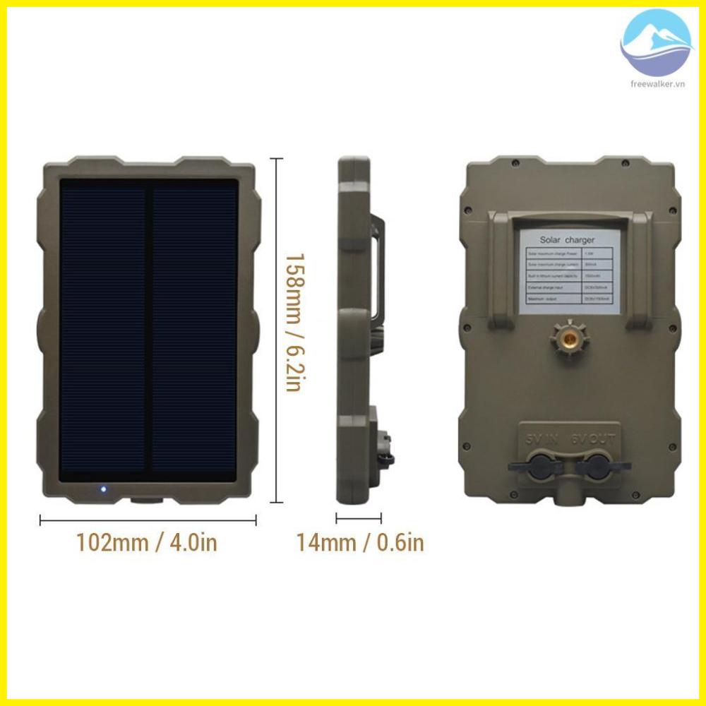 Infrared Hunting Camera Solar Panel - Outdoor Sun-Powered Charging Plate for Wildlife Observation